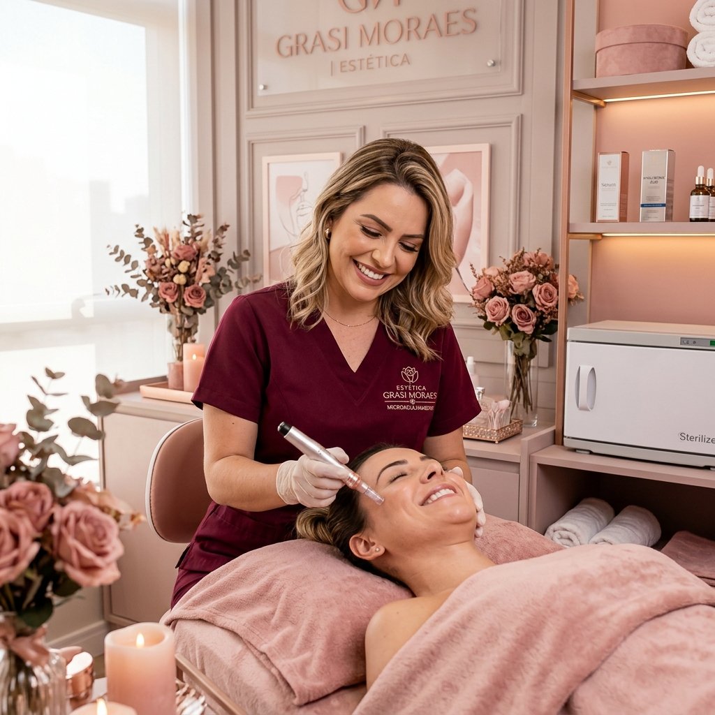 Publicação do Instagram GM Estética — Atendimento Grasi Moraes