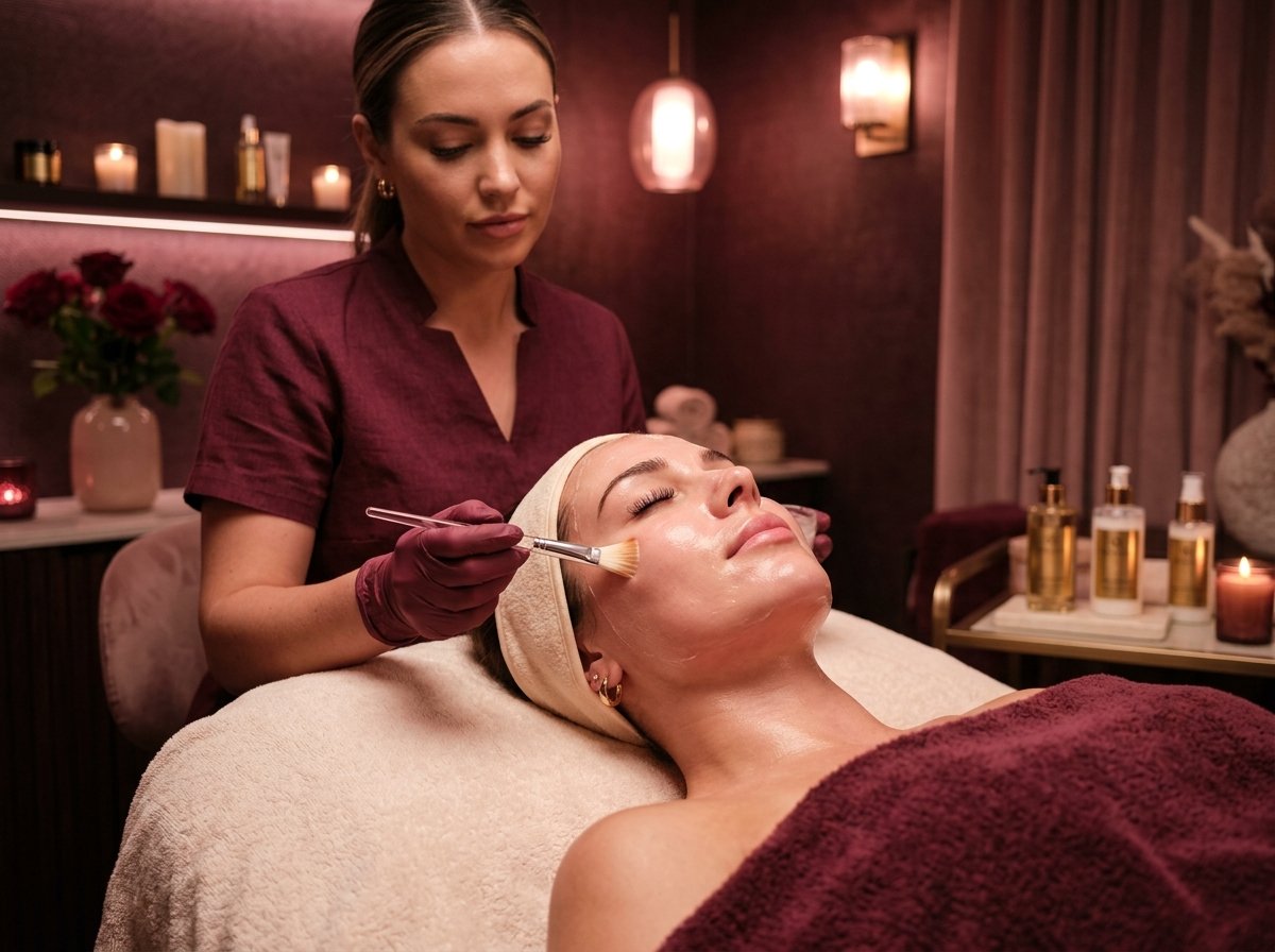 Aplicação de Peeling Químico para renovação facial
